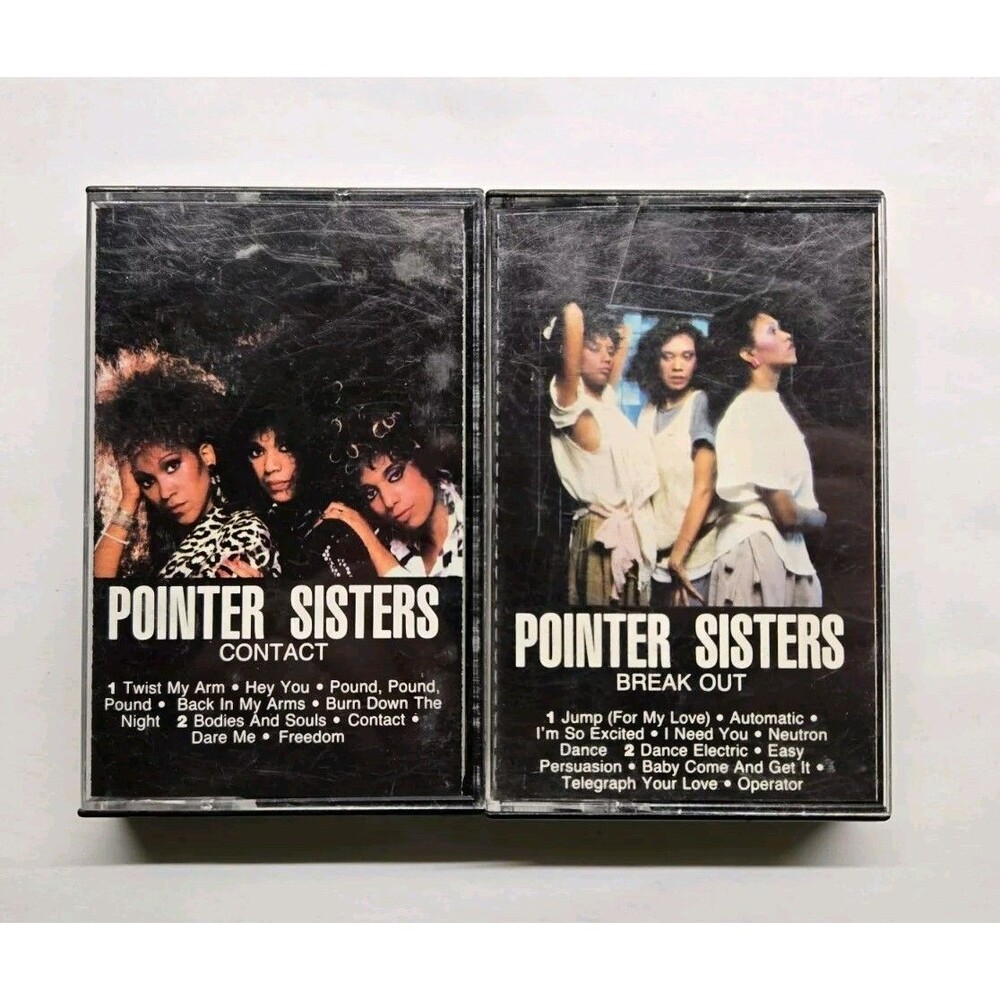 The Pointer Sisters Cassette Tape Lot Break Out & Contact